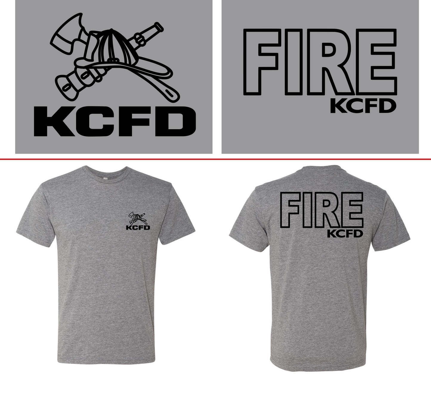 KCFD Triblend - Heathered Light Grey